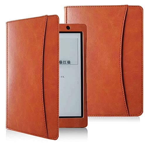 Image of Case for Kobo Aura One N709 7.8-inch e-book cover, suitable for Kobo Aura One N709 smart protective case, PU leather case with automatic sleep/wake function (brown)