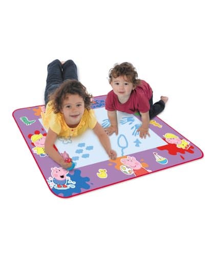 Image of Aquadoodle Peppa Pig Water Doodle Mat, Official Tomy No Mess Colouring and Drawing Game, Suitable for Toddlers and Children - Boys and Girls 18 Months, 2, 3, 4+ Year Olds