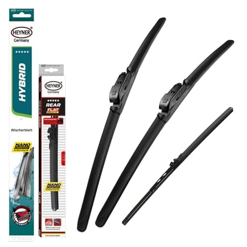 Image of Heyner Wiper Blades fits: Seat Ibiza Hatchback 2012-2017 Full Set Hybrid Wipers HH2416TL15HRF