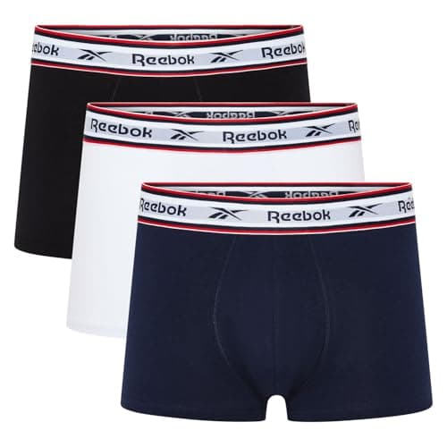 Image of Reebok Barlow Men's Trunks - Pack of 3 | Mens Trunks, Breathable & Stretchable Underwear for Men | Multipack Mens Underwear Cotton |