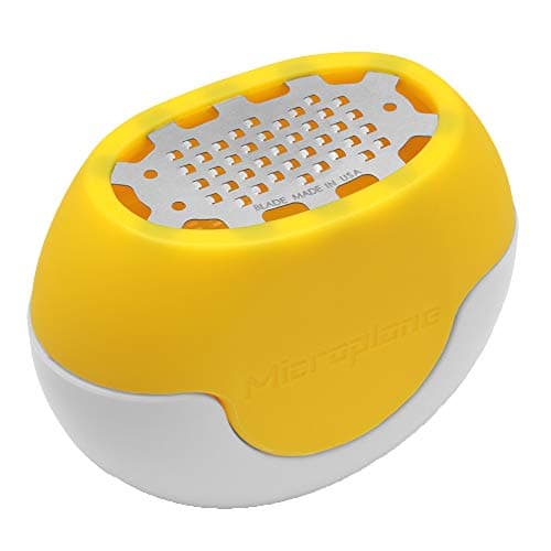 Image of Microplane 34630 FlexiZesti Zester Tool Stainless Steel/Yellow, 7 x 3.8 x 5.5 cm