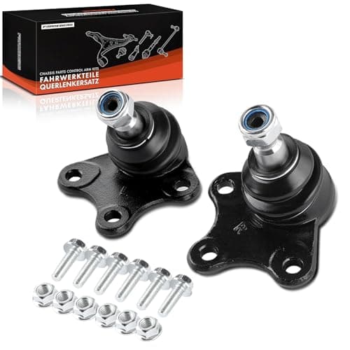 Image of Frankberg 2x Ball Joint Assembly Control Arm Front Axle Left Right Compatible with A2 8Z0 2002-2005 Cordoba 6L2 2002-2009 Ibiza III 2002-2009 Fabia I 6Y2 1999-2008 Replace# 6Q0407365M