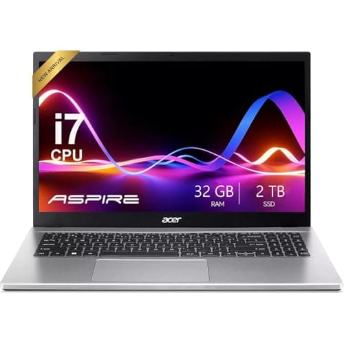 Image of acer Aspire Premium 15.6" FHD Laptop Featuring Backlit Keyboard | Intel Core i7-1255U up to 4.7GHz | 32GB RAM - 2TB PCIe SSD | Wi-Fi 6 | Iris Xe Graphics | Webcam | Sleek & Portable | Win11 Pro