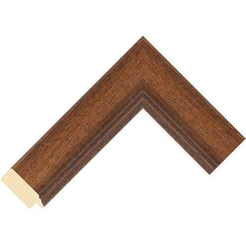 Image of Customisable Bezel/Frame compatible with the Samsung Frame TV (43 inch) - Wood Style Frames (Flat Oak 44mm)