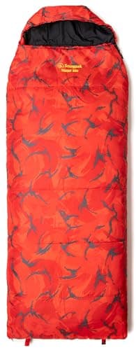 Image of Snugpak Sleeper Kids WGTE Square Sleeping Bag - Single Sleeping Bag with Isofibre insulation (Red)