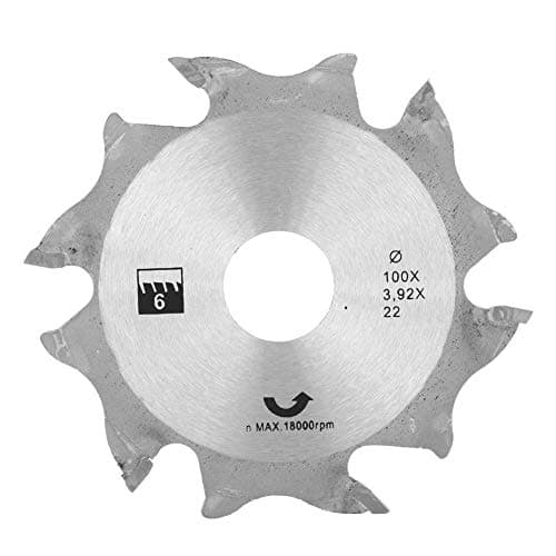 Image of Plate Joiner Blade, 4-Inch, Carbide, 6-Tooth Dw6805,Biscuit Jointer Machine Blade, Jointer Blade Cutter Replacement 100mm x 22mm 4mm for Woodworking 4inch Carbide Biscuit