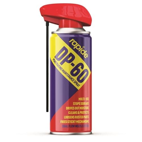 Image of Rapide DP-60 Deep Penetrating Maintenance Spray Lubricant – 400ml with Control Nozzle | Protects Against Rust & Corrosion | Displaces Moisture – Lubricates | For Automotive – Marine – DIY & Electrical