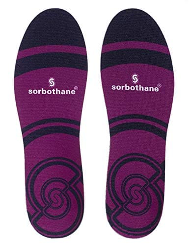 Image of Sorbothane Cush N Step Insoles, Size 11-12.5, Old Version, Shock Absorbing Cushion for Football, Running, or Walking, Impact Reducing Footbeds for Plantar Fasciitis, Heel Support, and Ankle Pain