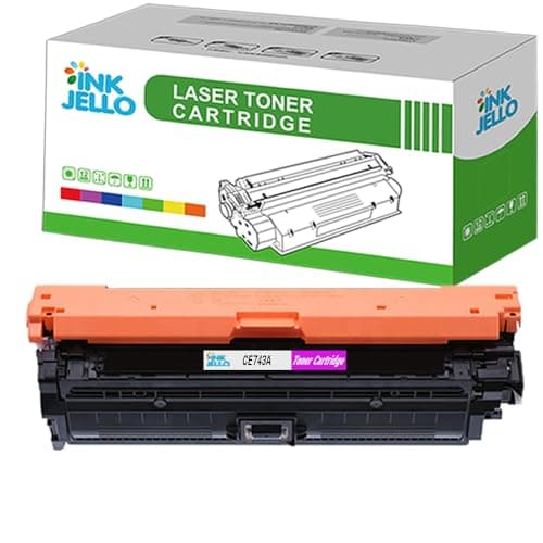 Image of InkJello Remanufactured Toner Cartridge Replacement for HP Colour LaserJet CP5225 CP5225dn CP5225n CE743A (Magenta)