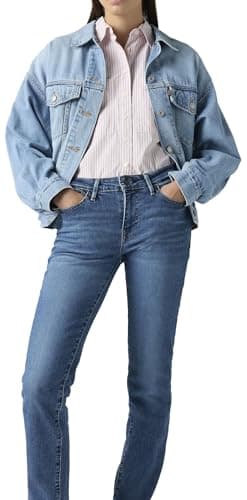 Image of Levi's Women's 712 Slim Fit Jeans, Blue Wave Mid, 30W / 30L