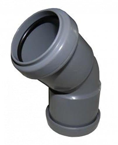 Image of FLOPLAST 32mm Grey Pushfit 135 Degree Waste Pipe Bend
