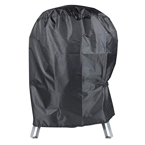Image of BBQ Cover, Round Waterproof Heavy Duty Barbecue Cover with 210D Oxford Fabric, Fits Sunlifer 20.5 inch Charcoal Smoker Grill Rip-Proof, UV & Water-Resistant (60x60x77CM)