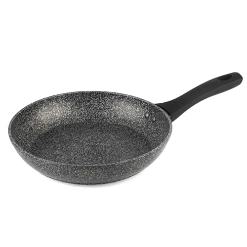 Image of Salter BW05746 Megastone 24 cm Frying Pan – 10 x Tougher Non-Stick, Small Cooking Pan, PFOA-Free Forged Aluminium, Suitable for All Cooking Hobs, Dishwasher & Metal Utensil Safe, Soft Touch Handle