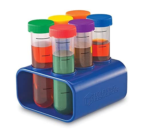 Image of Learning Resources Primary Science Jumbo Test Tubes with Stand, Set of 6 Tubes, Science for Kids, Chemistry Set for Kids, Ages 3+