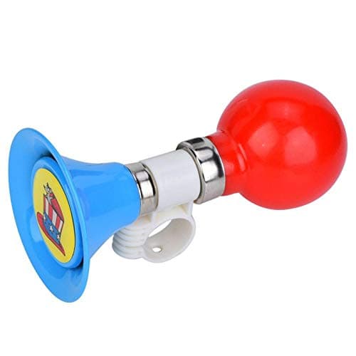 Image of Children Bicycle Horn, Bicycle Horn Bell Metal Rubber Loud Children Bicycle Bell Kids Bike Horn Warning Bell Trumpet Alarm for Boys Girls Bicycle Accessory(Blue)
