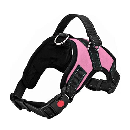 Image of FYY Dog Harness No Pull, Breathable Adjustable Pet Vest, Reflective Oxford Easy Control Dog Harness with Sturdy Handle for Small Medium Large Dogs S-Pink