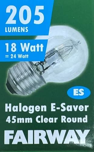 Image of Fairway 18WGOLFES 18w Halogen Golfball, ES, E27, Clear