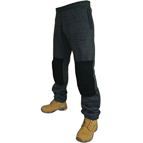 Image of Army And Workwear Exact Colour: Charcoal Grey/Black | Size: 2XL XXL | Material: Pants Casual Joggers Athletic Thermal Warm Sweat