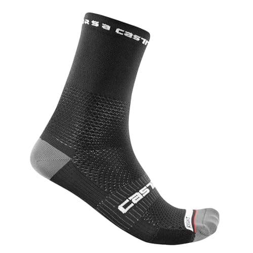Image of CASTELLI 4521026 ROSSO CORSA PRO 15 SOCK Men's Socks Black White XXL
