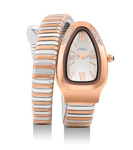 Image of French Connection Analog Women's Watch, Silver