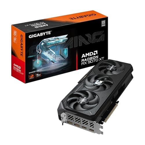 Image of Gigabyte Radeon RX 9070 XT GAMING 16G Graphics Card - 16GB GDDR6, 256bit, PCI-E 5.0, 2970 MHz Core Clock, 2 x DisplayPort 2.1a, 2 x HDMI 2.1b, GV-R9070XTGAMING-16GD