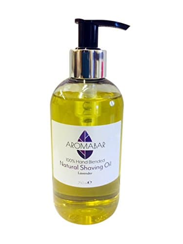 Image of Natural Shaving Oil with Lavender Essential Oil 250ml Pre Shave Oil 100% Pure with Pump Dispenser or Use as a Post Shave Moisturiser