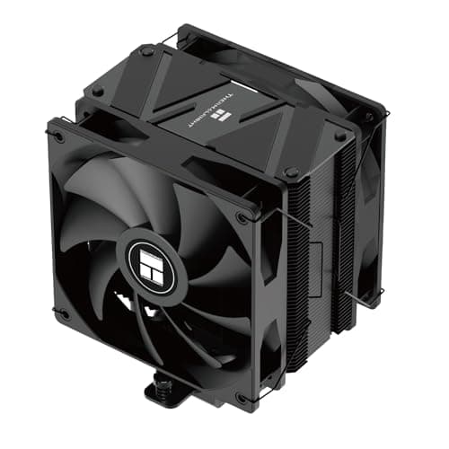 Image of Thermalright Burst Assassin 120 EVO DARK CPU Cooler, 6 Heat Pipes Cooler, Double PWM Quiet Fans CPU Air Cooler with 1500RPM Speed, for AM4/ AM5,Intel 1700/1851/1150/1151/1200, Computer Tower Cooling