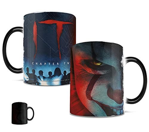 Image of Morphing Mugs IT Chapter Two – Sewer Lines – Pennywise The Dancing Clown - One 11 oz Color Changing Heat Sensitive Ceramic Mug – Image Revealed When HOT Liquid Is Added!