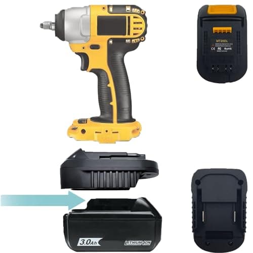 Image of MT20DL Battery Adapter, Adapter for Makita 18V Lithium-Ion Battery for DeWalt 18V/20V Lithium Ion Tool Battery Adapter, Suitable for DeWalt 18V/20V Max Li-ion Battery Power Tools