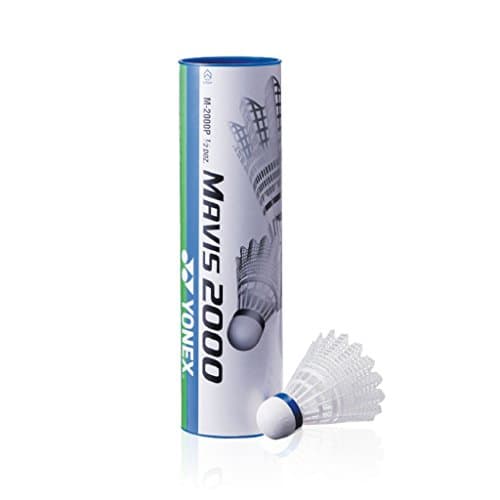 Image of YONEX Mavis 2000 Badminton Shuttlecocks 'tube of 6', 78-Medium-Blue
