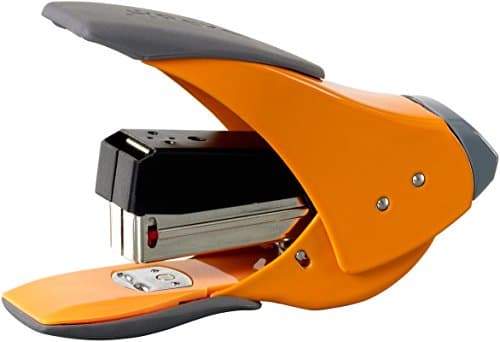Image of Rexel Easy Touch 20 Quarter Strip Stapler 18mm Throat Depth Orange (20 Sheet Staple Capacity)