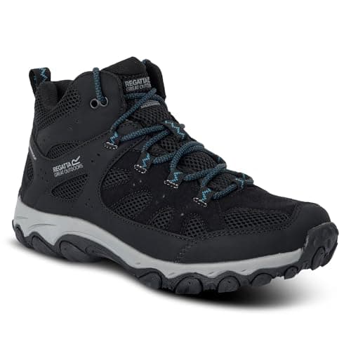 Image of Regatta Womens Edgepoint IV Mid Walking Ankle Boots Water Resistant Cushioned Hiking Footwear