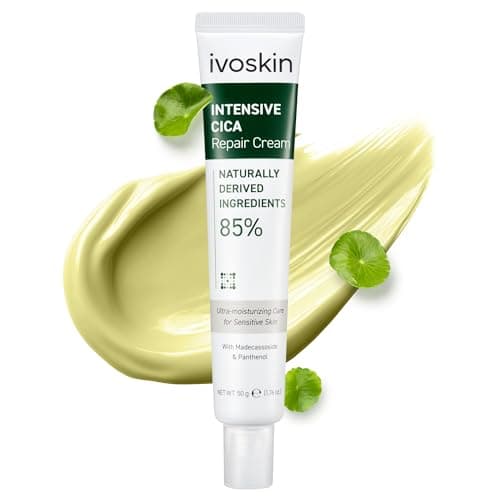 Image of IVOSKIN Intensive Cica Repair Cream, Korean Dexpanthenol Cream, Ultra-Soothing & Hydrating Care Cream for Sensitive Skin with Madecassoside (1.76 oz / 50 g)