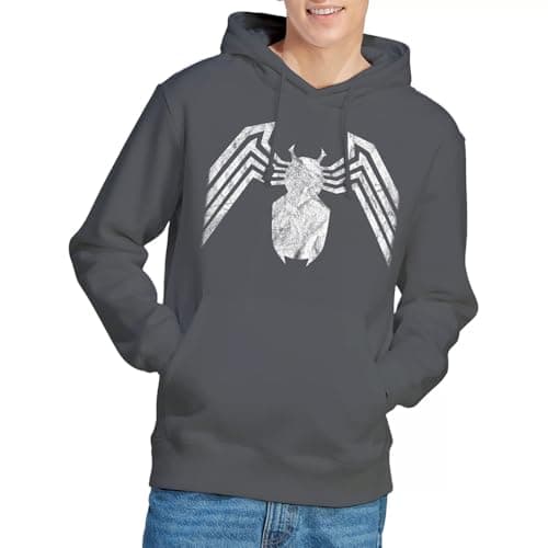 Image of Marvel Venom Emblem Unisex Hoodie, Charcoal, Large