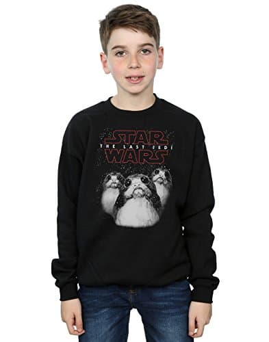 Image of Star Wars Boys The Last Jedi Porgs Sweatshirt 5-6 Years Black