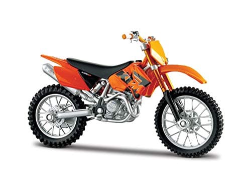 Image of Maisto MOTORBIKE KTM 525SX Motorbike - 1:18 Scale - Incredibly Detailed Die-Cast Replica Collectible Model Motorcycle, Orange