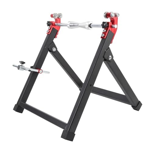 Image of Jonlaki Motorcycle Wheel Balancer and Truing Stand - Portable Centering Cones for Sport Bike, UTV