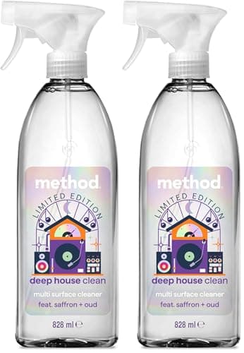 Image of Method All Purpose Cleaner, Limited edition Concentrated Surface Cleaner Deep House, Pack of 2, 1 x 828 ml