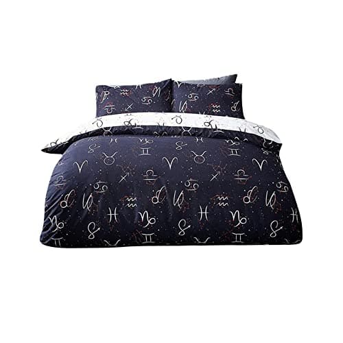 Image of Style Lab Zodiac Single Duvet Cover Set, Navy