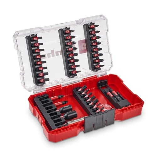 Image of Original Einhell M-CASE 39-Piece Impact Bit Set (25 mm Bits, 50 mm Bits, Hexagon Sockets, 60 mm Bit Holder Incl. Storage Box)