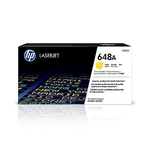 Image of HP CE262A 648A Original LaserJet Toner Cartridge, Yellow, Single Pack