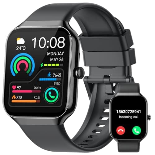 Image of Smart Watch for Men Women Answer/Make Calls, 1.96"HD Touch Screen 2026 New FitnessTracker Watch with Heart Rate/Sleep Monitor/Step Counter, 113+ Sport Mode, IP68 Waterproof Smartwatch for Android/iOS