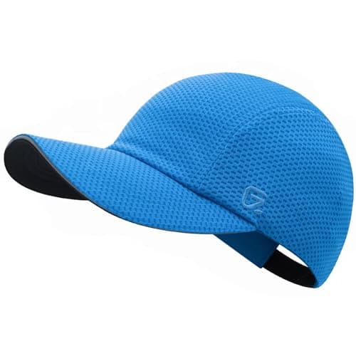 Image of GADIEMKENSD Women's Race Day Running Hat Performance Mesh Baseball Cap with Reflective Safety Excellent Ventilation Lightweight Ponytail Hats for Gym Exercise Golf Hiking Beach Workout Light Blue