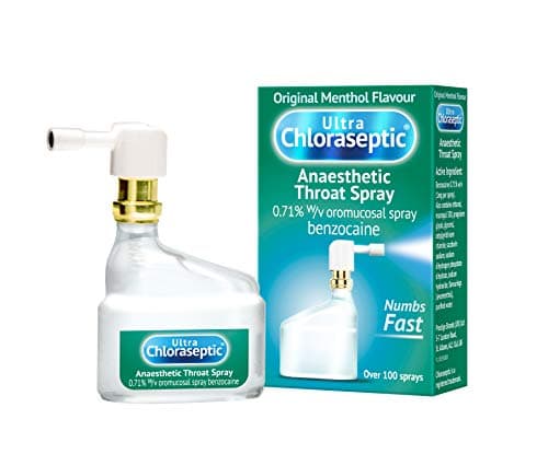 Image of Ultra Chloraseptic Anaesthetic Sore Throat Spray, 15ml, Original Menthol Flavour, fast acting relief for sore throat pain