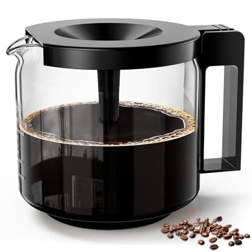 Image of 10-Cup Coffee Pot Replacement for Moccamaster Technivorm KBG, KBGV & CDG Coffee Maker (89830), Glass Carafe Compatible with Moccamaster Coffee Machine,Glass Coffee Pot, BPA Free, Dishwasher Safe