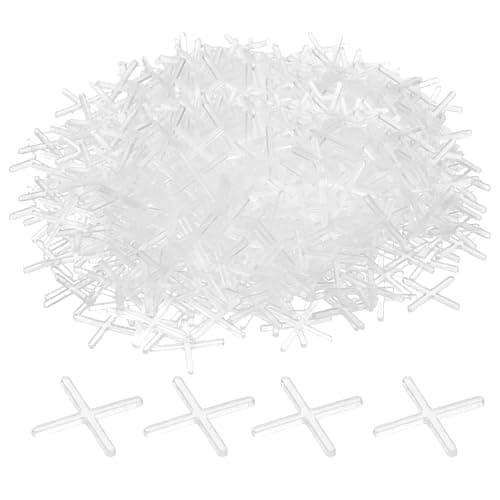 Image of sourcing map 500pcs Tile Spacers 1.5mm Hard Plastic Cross Tiles Leveler Spacer Installation Ceramic Spacing Clips for Wall Floor