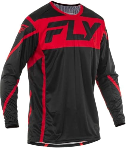 Image of Fly Racing Men's Lite Jersey (Black/Red, X-Large)