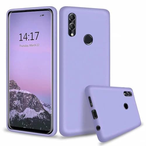 Image of MUTOUREN Phone Case Compatible with Samsung Galaxy A20E TPU Liquid Silicone Gel Rubber Soft Cover Anti-Scratch Shockproof Case, Purple