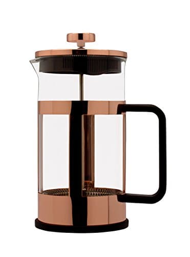 Image of Café Ole 3-Cups Cafetiere Coffee Maker, Copper, Black, 11 x 13.5 x 20 cm
