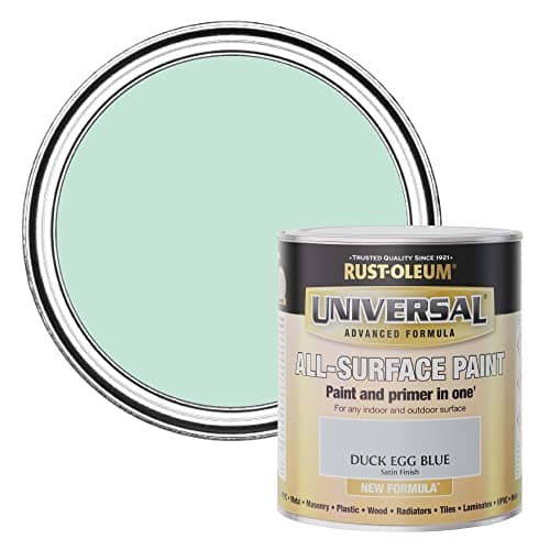 Image of Rust-Oleum Universal Paint & Primer Satin Duck Egg Blue 750ml